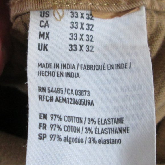 American Eagle Mens Khaki Pants Size 32 x 32 Original Straight Pre-worn … - Picture 7 of 9